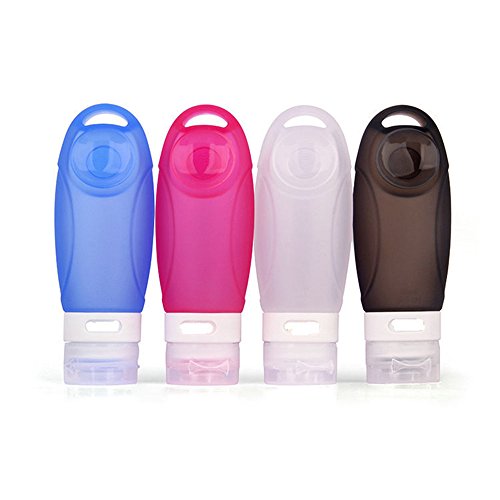 1 pcs 89 ml silicona contenedores de botellas rellenables portátil Mini Traveler frascos de perfume champú baño ventosas diseño
