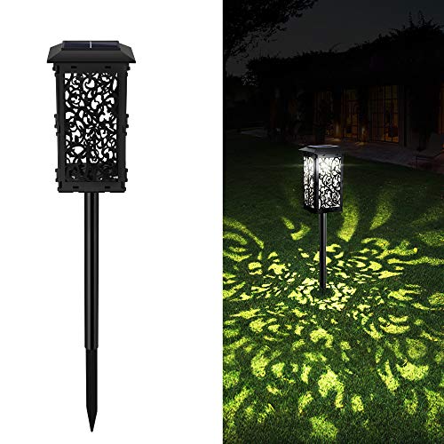 【1-Piezas】 Lámparas Solares para Jardín IP65-impermeable Seguridad Luces Exterior Jardin Lámpara Solar Jardín Luz Diseño Plegable Luz Solar de Césped para Decorativa Camino Jardín Terraza Céspe