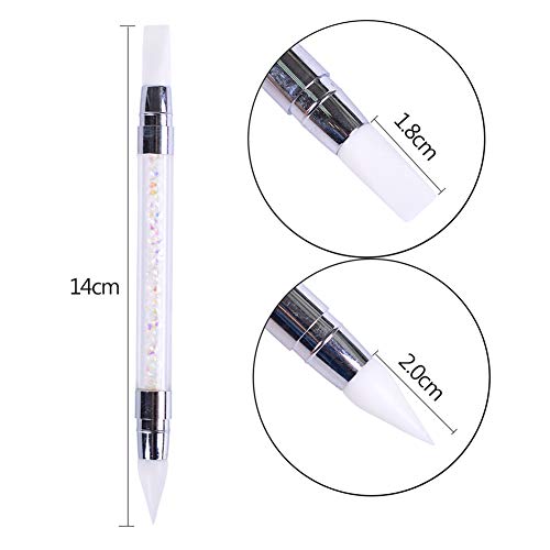 1 UNID Doble de extremo UV Gel Nail Art Pintura gradientes Shading Pen Pincel Cepillo de Esmalte Uñas bolígrafos Frcolor para decoración de uñas