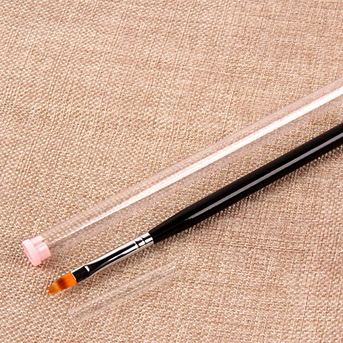 1 Unid UV Gel Nail Art Pincel de Pintura Con Mango de Madera de Pelo de Nylon Cepillo Pro Nail Art Tools 4 #