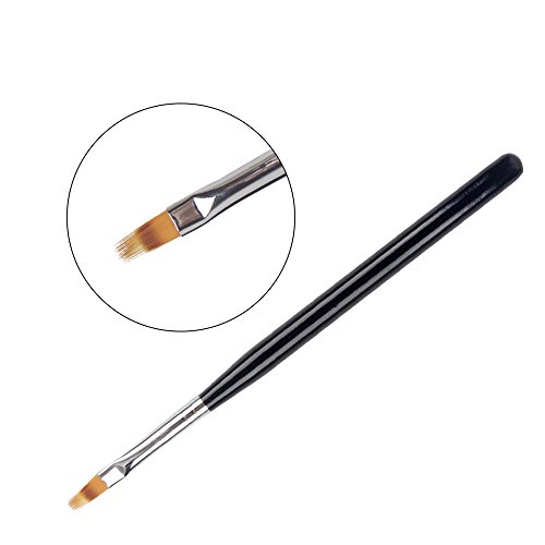 1 Unid UV Gel Nail Art Pincel de Pintura Con Mango de Madera de Pelo de Nylon Cepillo Pro Nail Art Tools 4 #