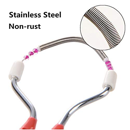 1 unids removedor de vello facial, rodillo de vello facial, roscadora, depiladora, primavera, para mujeres niñas