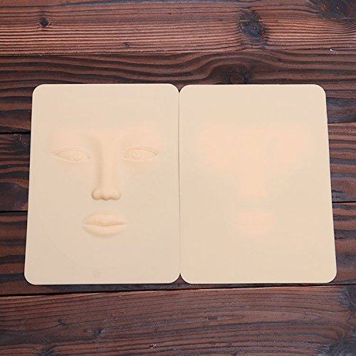 10 comprimidos Piel para tatuaje facial 20 * 15CM para cejas Labios Delineador de ojos