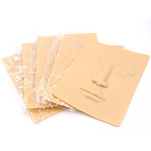 10 comprimidos Piel para tatuaje facial 20 * 15CM para cejas Labios Delineador de ojos