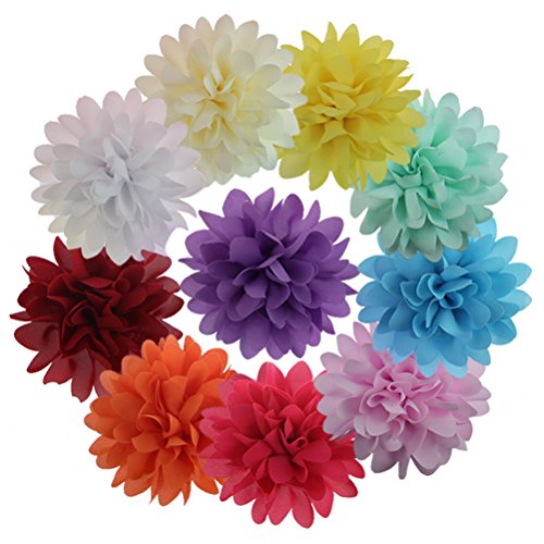 10 Piezas Pinza De Pelo Diseño De Flore Para Las Niñas &Chicas Clip De Pelo Multicolor Muchacha Pelo Adornos