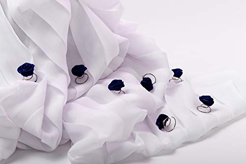 10 Rose en horquilla en espiral - Accesorios nupciales del pelo - Azul