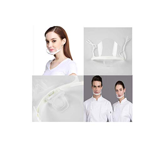 10 Unidades Protector Facial Plastico Transparente Máscarilla Boca Nariz Plastico Antiniebla Cliu Mascara Escudo Transparente Protector Facial (10)