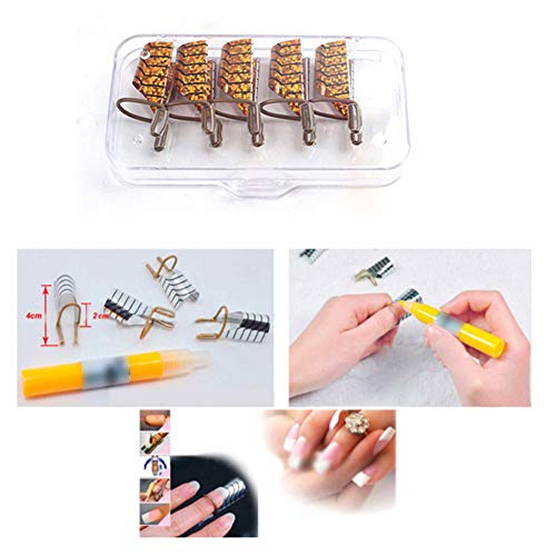 10 Unids Formas de Uñas Reutilizables Accesorios de Arte en Belleza Herramienta de Extensión Guía UV Gel Consejos Acrílicos Mujeres Chica Regalo herramientas de belleza Oro, plata