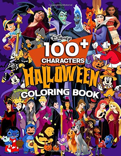 100+ Characters Halloween Coloring Book: Unique Coloring Book For Fans With Halloween Version For Stress Relieving And Relaxation