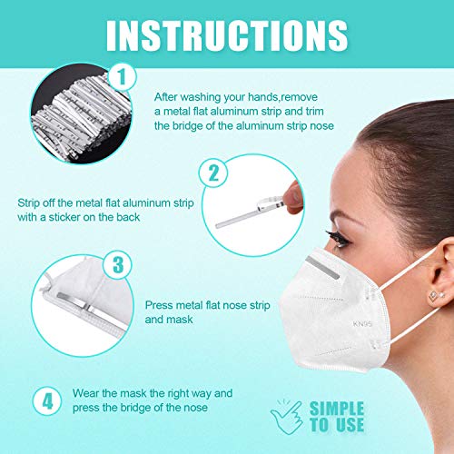 100 tiras de aluminio para puente de nariz, 90 mm, tiras de aluminio para la nariz, autoadhesivo de metal plano para la nariz, soporte para puente de la nariz, alambre para costura y manualidades