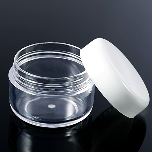 100 Unidades 5g Botellas Contenedores Vacías Cajitas Botes Jarras Tarros Plásticos de Viaje Muestra de Cosmético Maquillaje Crema Líquido Polvos Sombras de Ojos Arenas