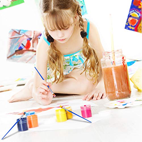 100 Unidades Pequeñas Pinceles de Pintura Plana Pinceles de Arte Plano Superior Pincel Para La Escuela de Oficina Artículos Para el Hogar