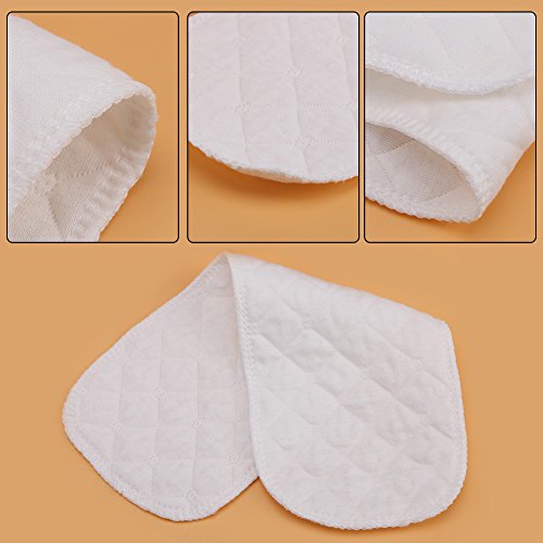 10pcs Pañales De Tela De Algodón Lavable Pañales Reutilizables De Alta Absorbencia Suave y Seguro Inserta Revestimientos En Todas Las Pieles Recién Nacidos Bebés Pequeños Recién(Insertar 3 Capas)