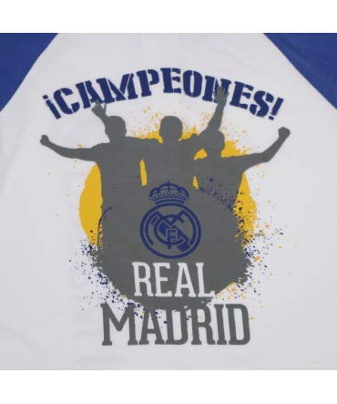 10XDIEZ Pijama niño Real Madrid campeones 206n - Medidas Albornoces - 10