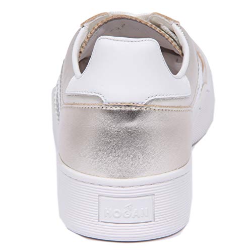 1104J Sneaker Donna Platinum HOGAN H357 Scarpe Metallic Effect Shoe Woman [40]