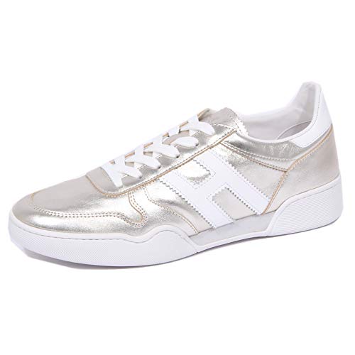 1104J Sneaker Donna Platinum HOGAN H357 Scarpe Metallic Effect Shoe Woman [40]