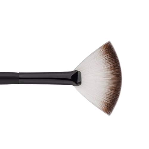 12 brochas profesionales de maquillaje de abanico, cepillos de ventilador ultrafinos, cepillos de maquillaje de mango largo, cepillos de contorno femenino, herramientas de maquillaje