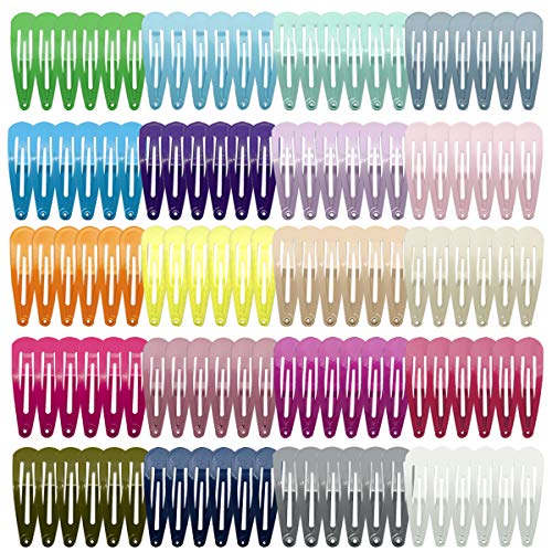 120pcs 2 pulgadas pinzas de pelo de metal a presión pasadores de pelo antideslizantes accesorios para el cabello para niños pequeños