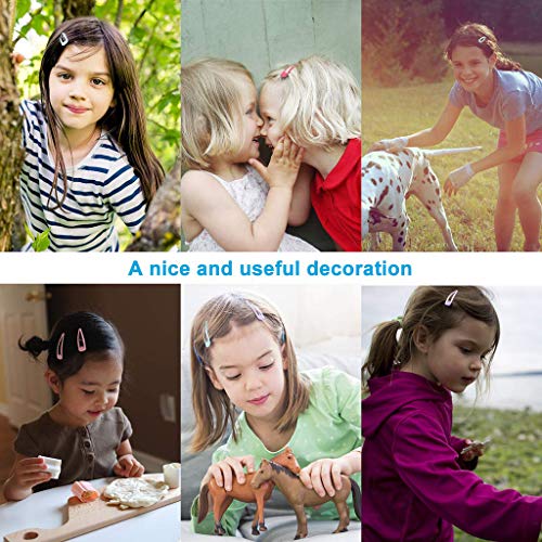 120pcs 2 pulgadas pinzas de pelo de metal a presión pasadores de pelo antideslizantes accesorios para el cabello para niños pequeños