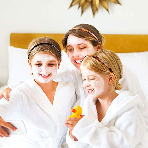 12pcs Diadema Pelo Mujer Niña, Diadema Plástico Diadema con Dientes, 6pcs Diadema Negra con 6pcs Diadema de Leopardo, Decoración de Pelo para Mujeres Chicas Niñas