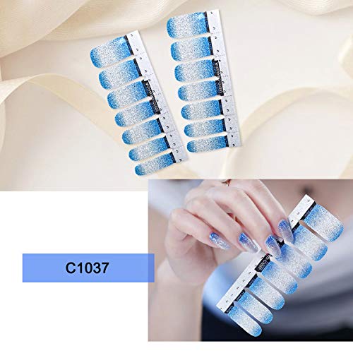 14 Hojas 196pcs Pegatinas Autoadherentes para Uñas, Cubierta Completa Etiqueta Engomada del Esmalte de Uñas para Manicura DIY Arte Diseños de Uñas de Arte para las Mujeres Niñas