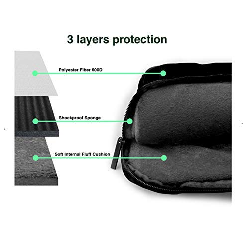 15.6 Inch Funda Bandolera Maletín para Portátil Maletín de Hombro para Negocio Viaje Bandera de peluquería línea roja y Azul