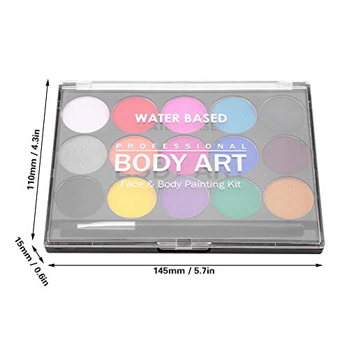 16 colores pintura de la cara no tóxico a base de agua pintura corporal maquillaje conjunto