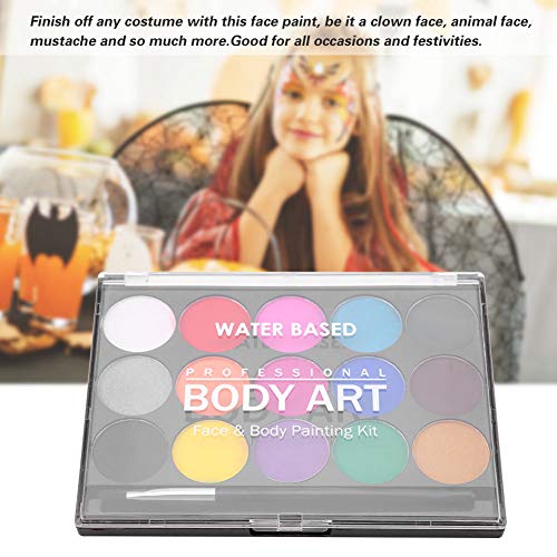 16 colores pintura de la cara no tóxico a base de agua pintura corporal maquillaje conjunto