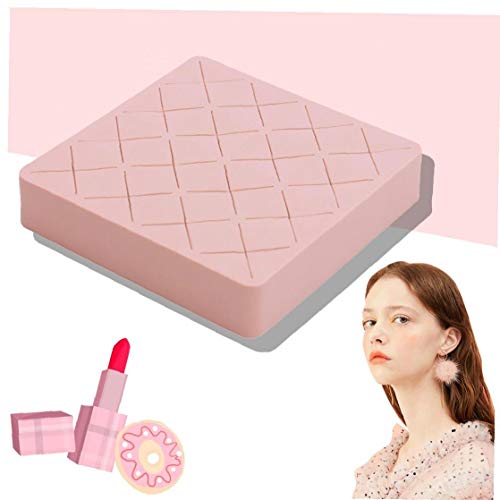 16 Espacios Lápiz Labial Titular De Silicona Suave Brillo De Labios Profesional Organizador Cosmético Creativo Caja De La Caja De Maquillaje Lipgloss Display Board (Rosa)