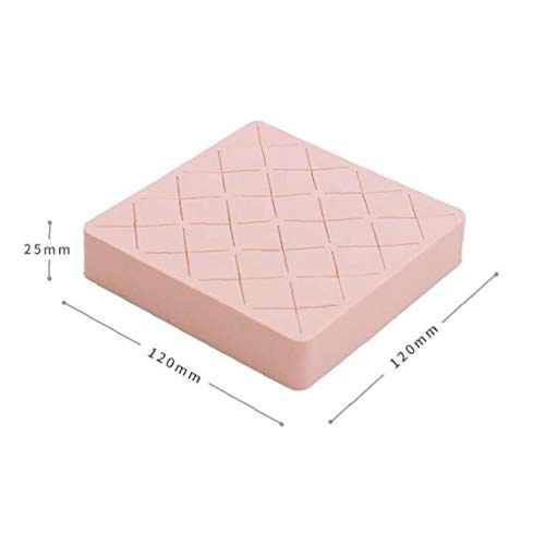 16 Espacios Lápiz Labial Titular De Silicona Suave Brillo De Labios Profesional Organizador Cosmético Creativo Caja De La Caja De Maquillaje Lipgloss Display Board (Rosa)