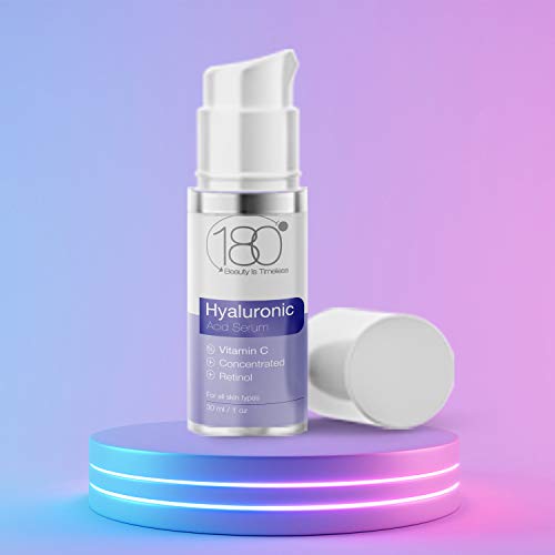 180 COSMETICS - Suero de ácido hialurónico + vitamina C con efecto - Antienvejecimiento - Antiarrugas - Solución lifting instantánea - Lifting fortalecedor