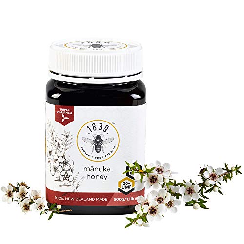 1839 Miel UMF 20+ Miel de Manuka Premium (MGO 829+), 500g (1.1lbs)
