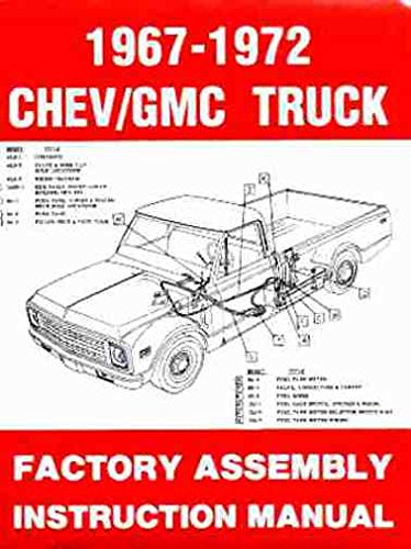 1967 1972 chevy C/K 10 – 30 luz camión Asamblea Manual