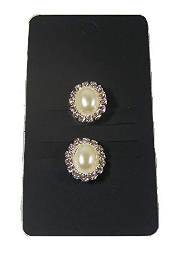 2 cristal de plata Diamante perla Oval Swirls prod.no giros de pelo accesorios de dama de honor de la joyería de la boda de novia espirales - 1,5 cm de diámetro