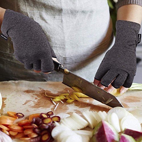 2 pares de guantes de artritis, guantes de compresión de apoyo y calor para manos, alivian el dolor de la reumatoide, la osteoartritis, el RSI, el túnel carpiano, la tendinitis