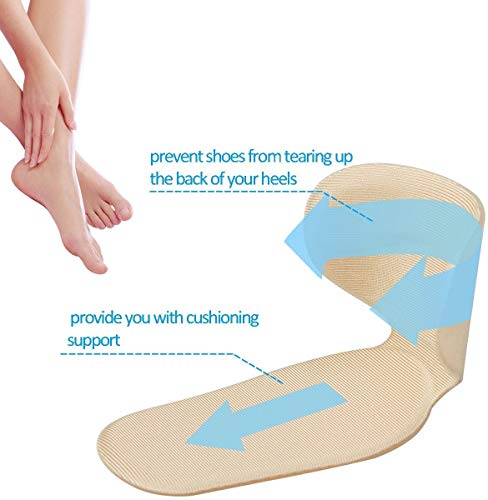 2 Pares T-forma Plantillas Silicona, Gel Almohadillas de Talón, Talonera para Protectores de Talón para Zapatos de Tacón Alto y Zapatos Planos