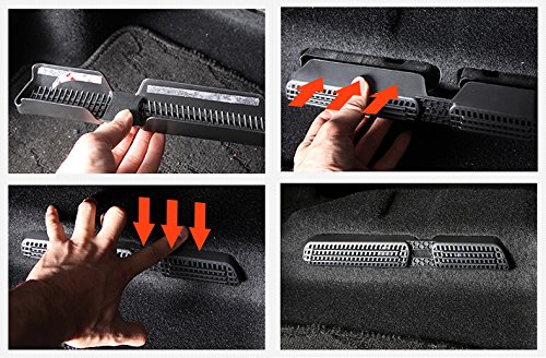 [2 unidades] Auto Air Vent protectora para Kodiaq Karoq Asiento Trasero Aire Acondicionado Outlet Cover
