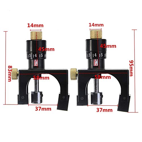 2 unids Ajustable Cuchilla de Alisadora Magnética Cuchillo Jig Gauge Herramienta de carpintería