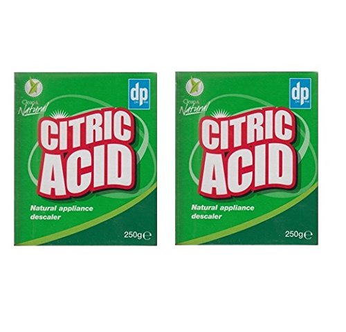 2 x DP limpio y Natural ácido cítrico Natural Appliance Desincrustante Cal Remover 250 g