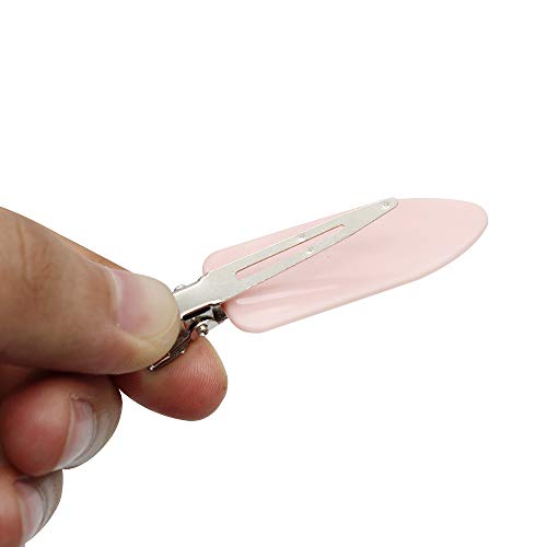 20 Piezas de Pinzas para el Cabello sin Pliegues, Pinzas para el Cabello sin Pliegues de Plástico Pinzas para Rizos para Peinado Herramienta de Aplicación de Maquillaje con Ondas, 3 Colores