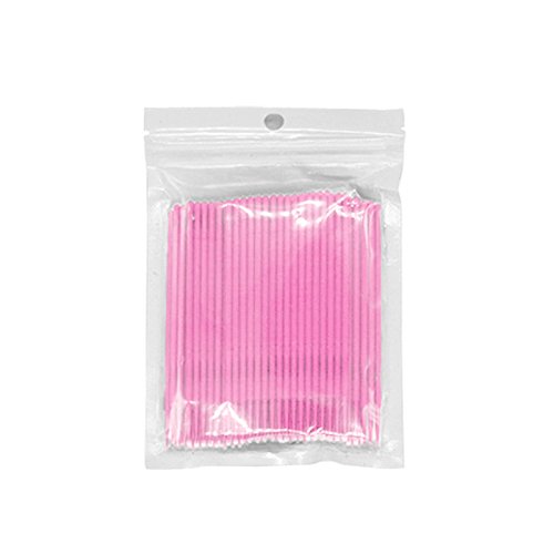 200pcs Microcepillos Aplicadores,Desechable Micro Cepillos,El Cepillo de Extensión de Pestañas Herramienta de injerto de pestañas para Maquillaje,Oral y de Limpieza