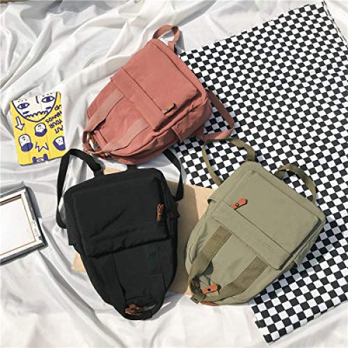 2019 Versión Coreana De La Nueva Moda Simple Tendencia Bolsa De Lona Pequeña Bolsa Fresca Mochila De Gran Capacidad Mochila Retro 2 27 * 14 * 38 Cm