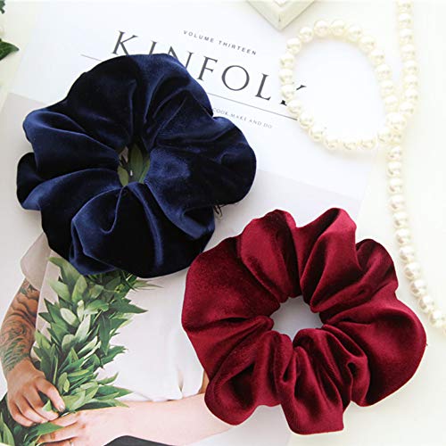 20PCS cintas elásticas para el pelo para mujer incluye 8 piezas de gasa para el pelo 8 piezas de cinta de terciopelo para el pelo 4 piezas