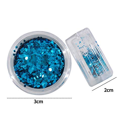 24 colores brillo corporal, brillo facial, brillo festival, brillo para el cabello, purpurina de uñas, kit de arte de uñas, purpurina cosmética para uñas, manualidades, tarjetas, fiesta