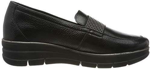24 HORAS 24290, Mocasines para Mujer, Negro (Negro 7), 41 EU