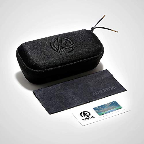 24 JOYAS Gafas de Sol Surf Sport Polarizadas con Funda y Gamuza para Mujer y Hombre (Naranja)