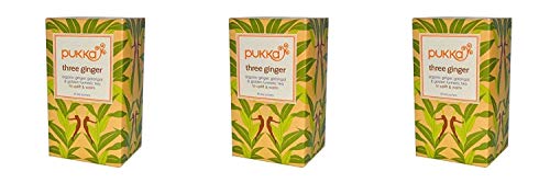 |(3 PACK) - Pukka Three Ginger Tea|| 20 Bags ||3 PACK - SUPER SAVER - SAVE MONEY|
