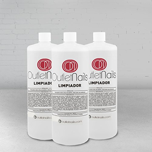3 x Cleaner 100ml para gel Aroma Cereza - Eliminar la capa pegajosa de geles UV y Led/Esmaltes permanentes/Esmaltado Permanente/Cleanser para uñas de gel