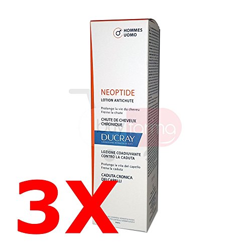 3 x ducray neoptide – Loción coadiuvante Anticaída Hombre Bote Spray de 100 ml