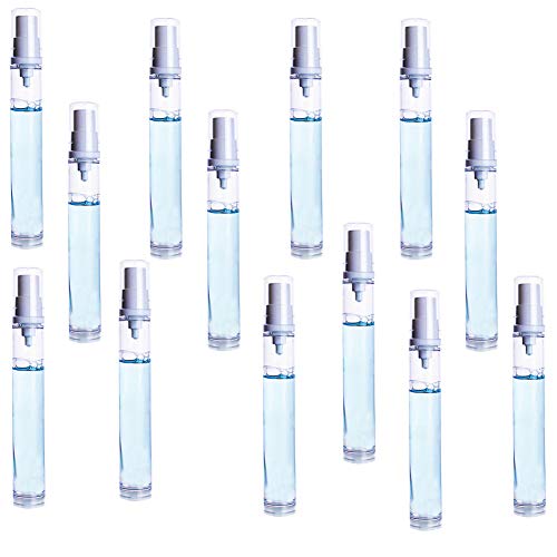 30 piezas 2 ml atomizador botella de plástico de viaje spray botellas de perfume rellenable Muestra vacía botella pulverizador para viaje fiesta portátil herramienta de maquillaje, transparente